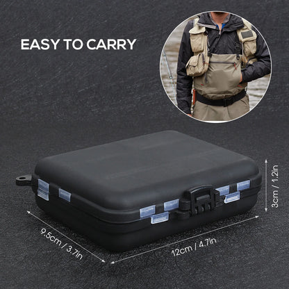 263pcs Fishing Accessories Set with Tackle Box Including Plier Jig Hooks Sinker Weight Swivels Snaps Sinker Slides