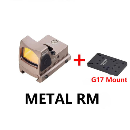 SR RM Mini Red Dot Sight Collimator Scope For Glock 17 Rear Sight Mount Hunting Optics Holographic Hot 20mm Rail Scope