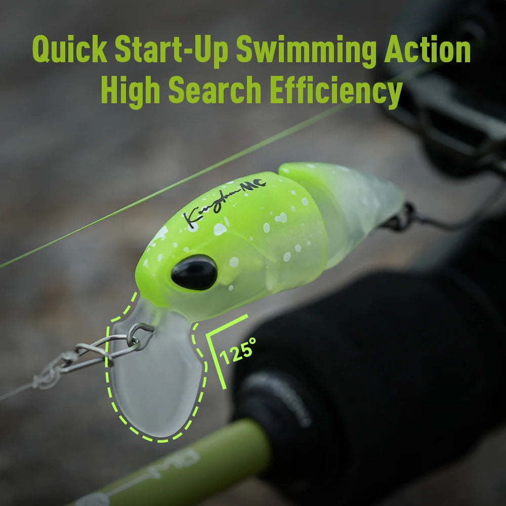 Kingdom 3Pcs Micro Expert Fishing Lure 2.3g 37mm Jointed Floating Minnow Artificial Hard Bait Swimbait Topwater Crankbait Trout