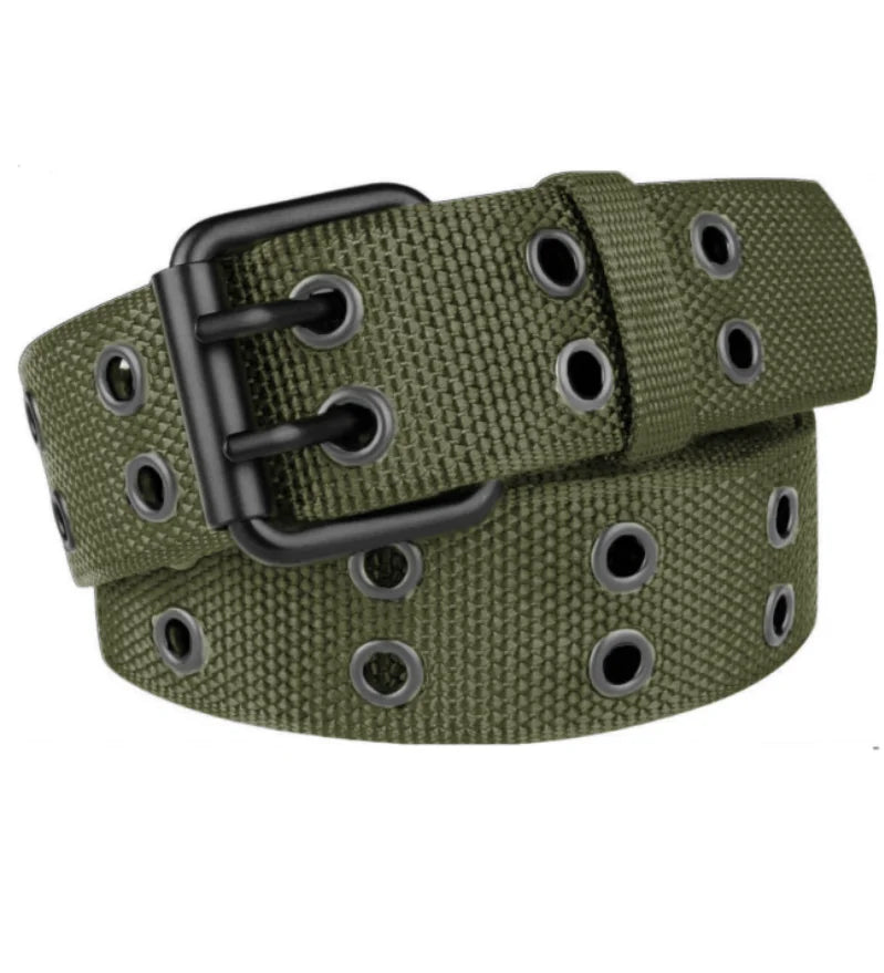 New Men Breathable Nylon Fabric Belt outdoor sport Belt Pin Buckle Trousers Jeans Belt