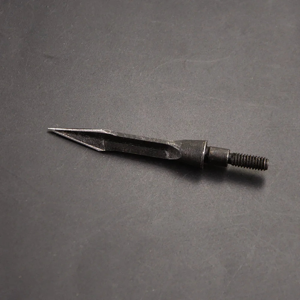 12pcs General Thread Arrow Tips High Carbon Steel Arrowheads Outdoor Archery Shooting Target Broadhead Hunting Arrowhead