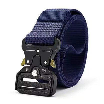 Activity Nylon Oxford Cloth Tactical Belt, Men's Wide Waist Belt for Hiking Work, Outdoor Camouflage Mountaineering Gear