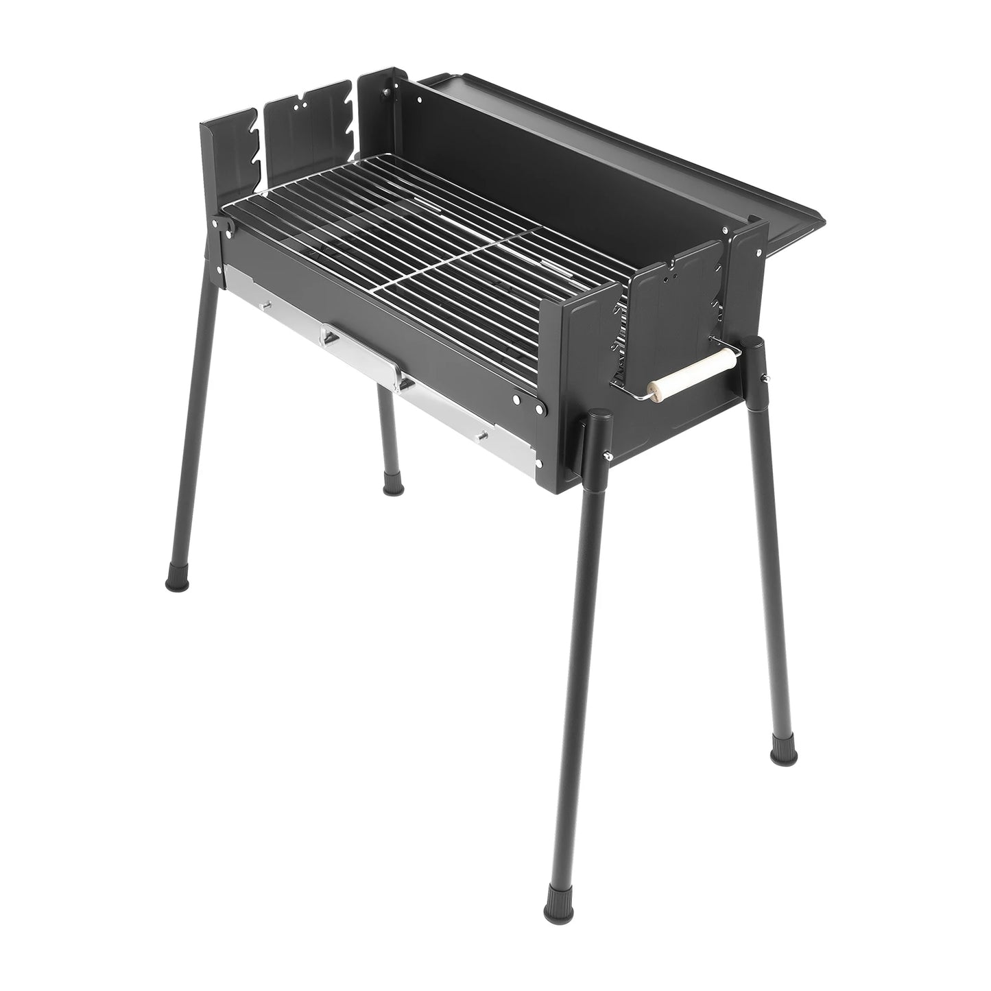 70*40*23.5cm Barbecue Charcoal Grill Stainless Steel Folding Portable BBQ Tool Kits for Outdoor Cooking Camping Hiking Picnics
