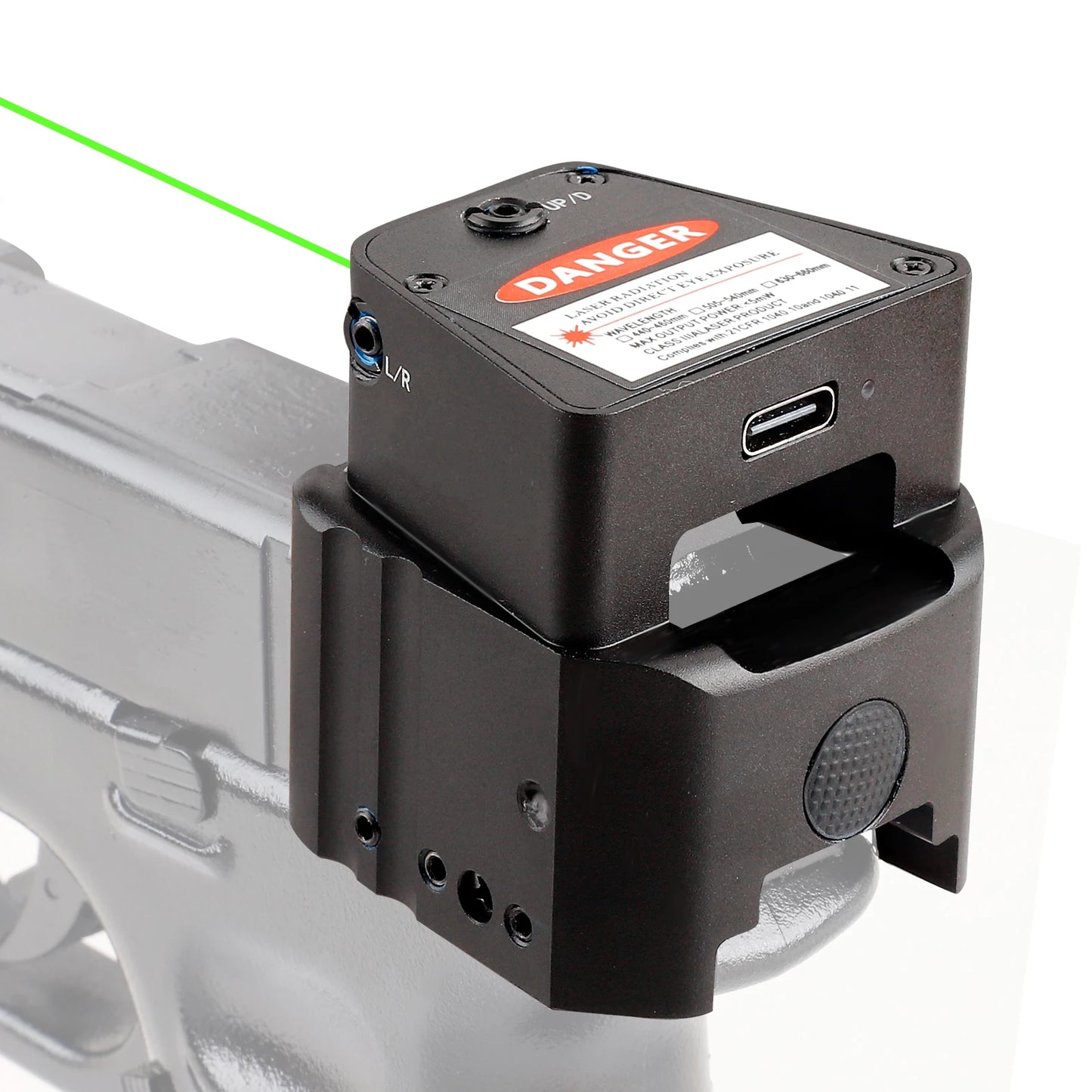 2 Mile Laser Sights Range Slide Racker Jacker Compatiblewith Glock 17, 19, 19X, 26, PSA Dagger, and More with Improved Slide Gri