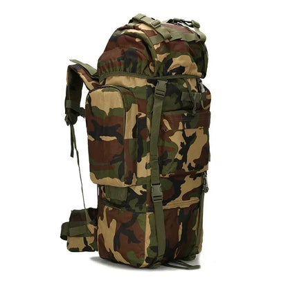 70L Metal Steel Frame Bag Men's New Hunting Backpack Waterproof Nylon Backpacks Hunting Bags