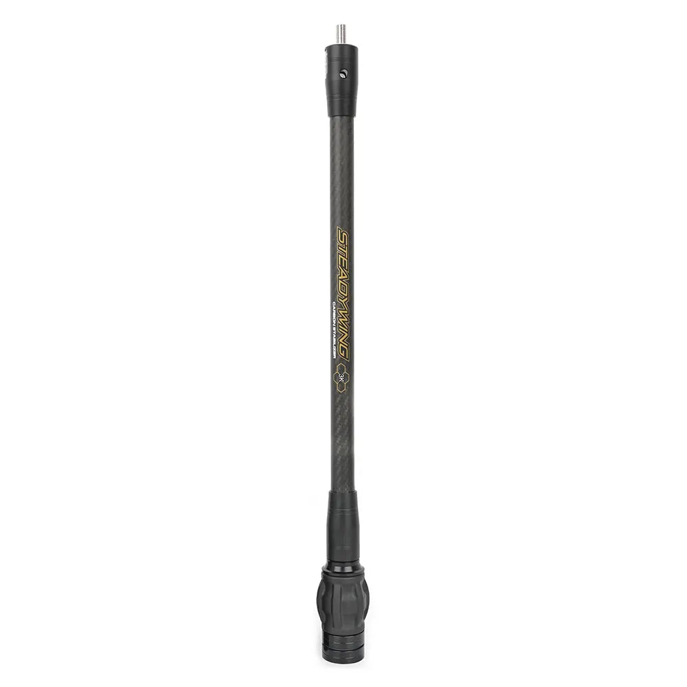 Archery Bow Stabilizer 3k Carbon Fibre Shock Absorber Damp Balance Rod 6/8/10/12/15 Inch for Bow Hunting Shooting Sports
