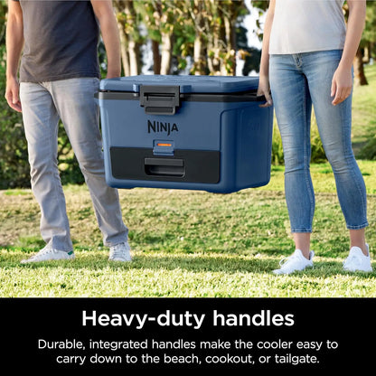 50qt Hard Cooler with Dry Zone, Fridge-Temp Drawer for Drinks & Food, Holds Ice for Days