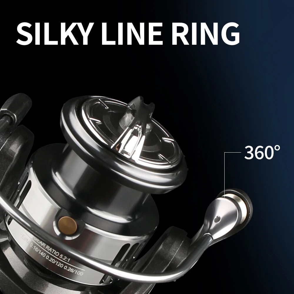 ROOBLINOS TV Spinning Fishing Reel Shallow Spool Small Game Lure Fishing Reel
