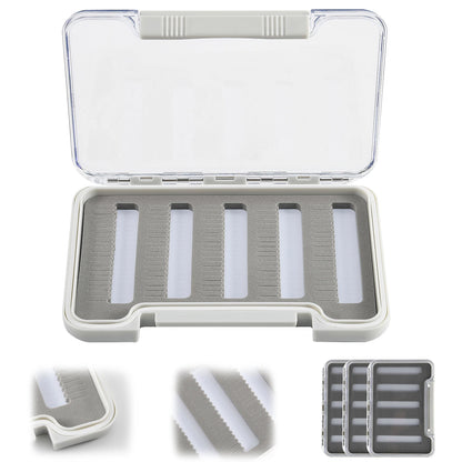 Goture Waterproof Fly Fishing Lure Bait Trout Flies Storage Box Case Container Fish Lure Bait Portable Fly Fishing Box