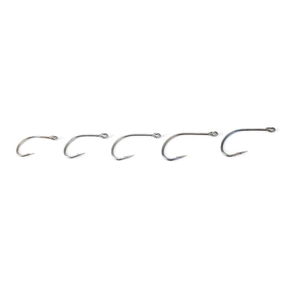 100PCS/Box Fishing Hooks Set High Carbon Steel Barbed FishHooks Carp Fishhook for Freshwater Saltwater Fishing Accessories