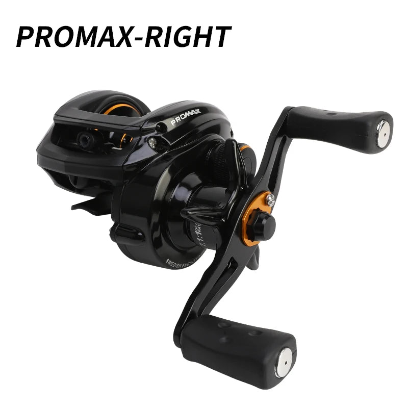 BILLINGS Baitcasting Reel 8KG Max Drag Carbon Fiber Main Body  7.1:1 High Gear Ratio 7+1BB Ultra Smooth Professional Bait Caster Fishing Reels for Freshwater Saltwater