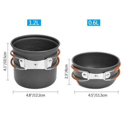 Camping Cooking Set Camping Cookware Portable Mess Kit Camping Pot and Pans Cooking Set Camping Cookware Camping Pot and Pan