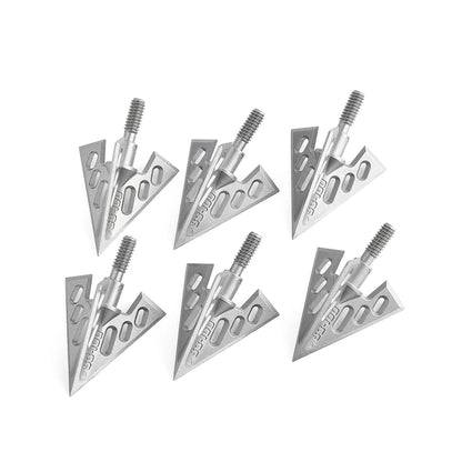 6pcs Arrowheads Aluminium Alloy Universal Thread Hunting Broadheads Archery Arrow DIY Arrow Points Bow Shooting Target Tips