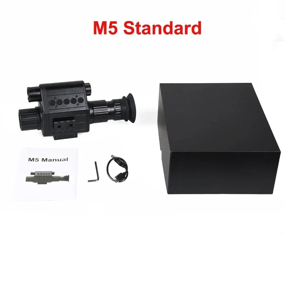 Ultimate Night Vision Riflescope Monocular All in One 1080P Video Photo Record IR 850nm Digital Camera for Hunting Megaorei M5