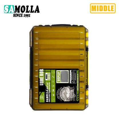 Double Sided Lure Baits Box Fishing Large Compartments Plastic Accessories Storage Tackle Container Case Adjustable Organizer