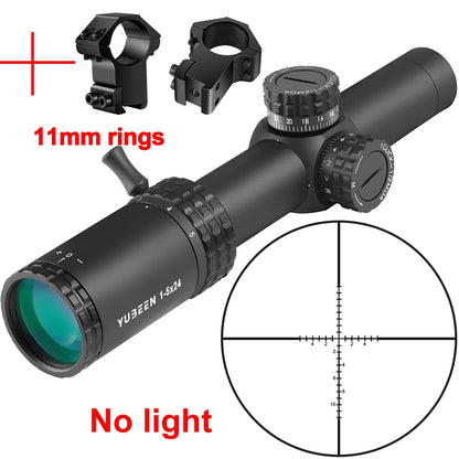 1-5x24 SFP LPVO Hunting Scope Tactical Optics Scope Hunting Sight Number Reticle Hunting