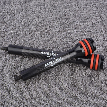 Shooting Hunting Bow Balance Bar 6/8/10/12 Inch CNC Stabilizer Carbon Rod for Archery Compound Recurve Bow Stabilizer Accessory
