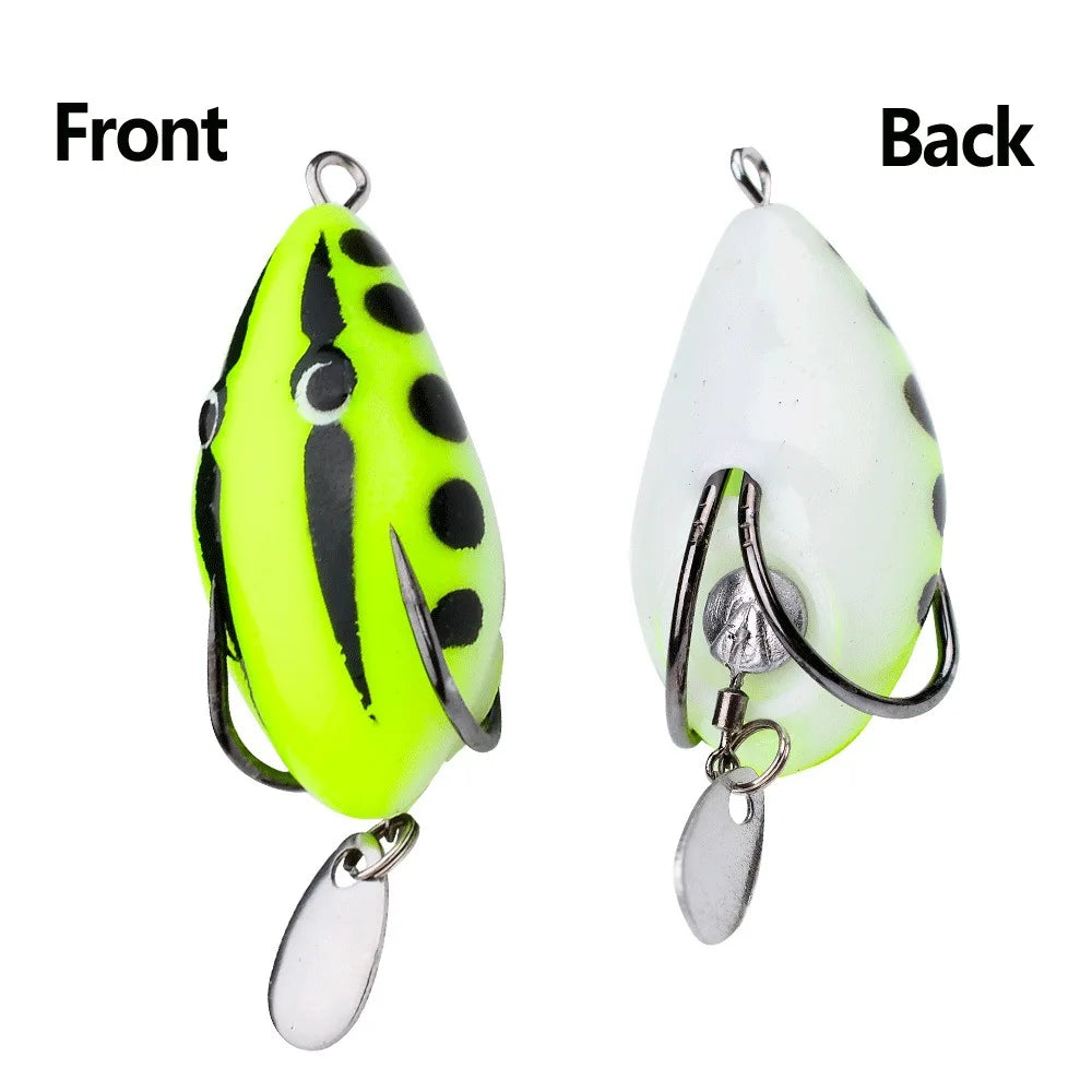 5g simulated luya fake bait black fish soft bait, mini thunder frog luya bait 4cm modified thunder frog bait fishing gear wholesale