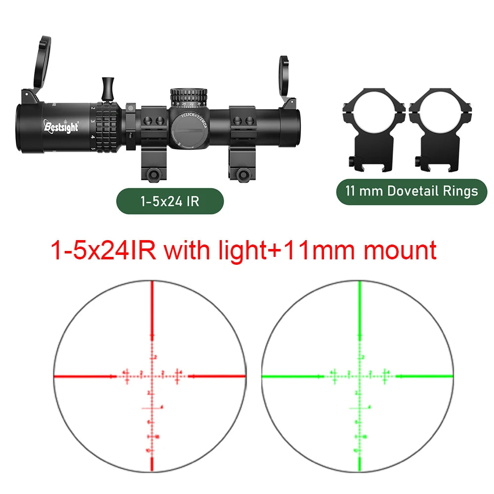 1-5x24 SFP LPVO Hunting Scope Tactical Optics Scope Hunting Sight Number Reticle Hunting