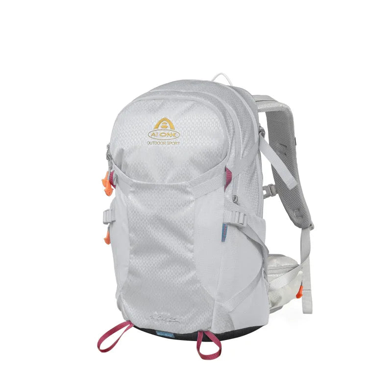 Classic Design Outdoor Backpack 25L Water Resistant Nylon External Frame Backpacking Camping Travelling Hiking Backpack