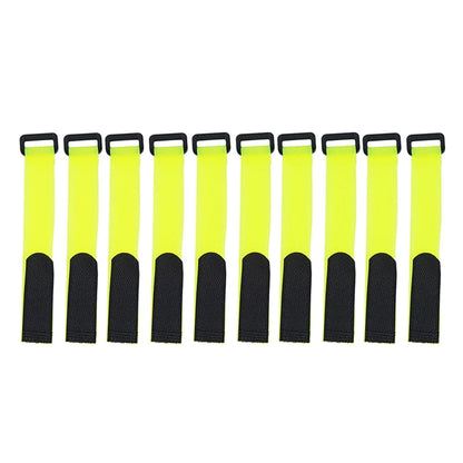 10pcs Fishing Rod Tie Holder Strap Suspender Fastener Hook Loop Ties Belt Fishing Rod Strapping Wrap Band Outdoor Fish Tool