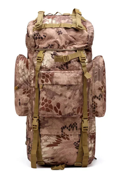 70L Metal Steel Frame Bag Men's New Hunting Backpack Waterproof Nylon Backpacks Hunting Bags