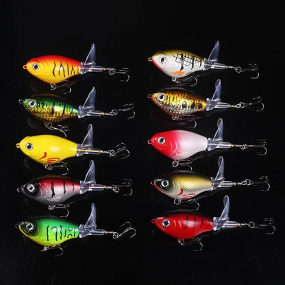 10pcs Top Water Fishing Lures Hard Bait Floating Pencil Artificial Bait Kit