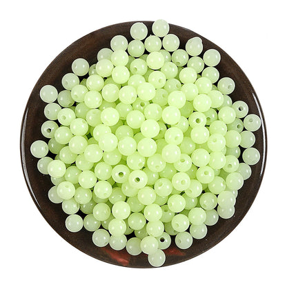 100pc/bag Fishing Floats Beads Luminous Light Glowing Balls Bass Fishing Baits