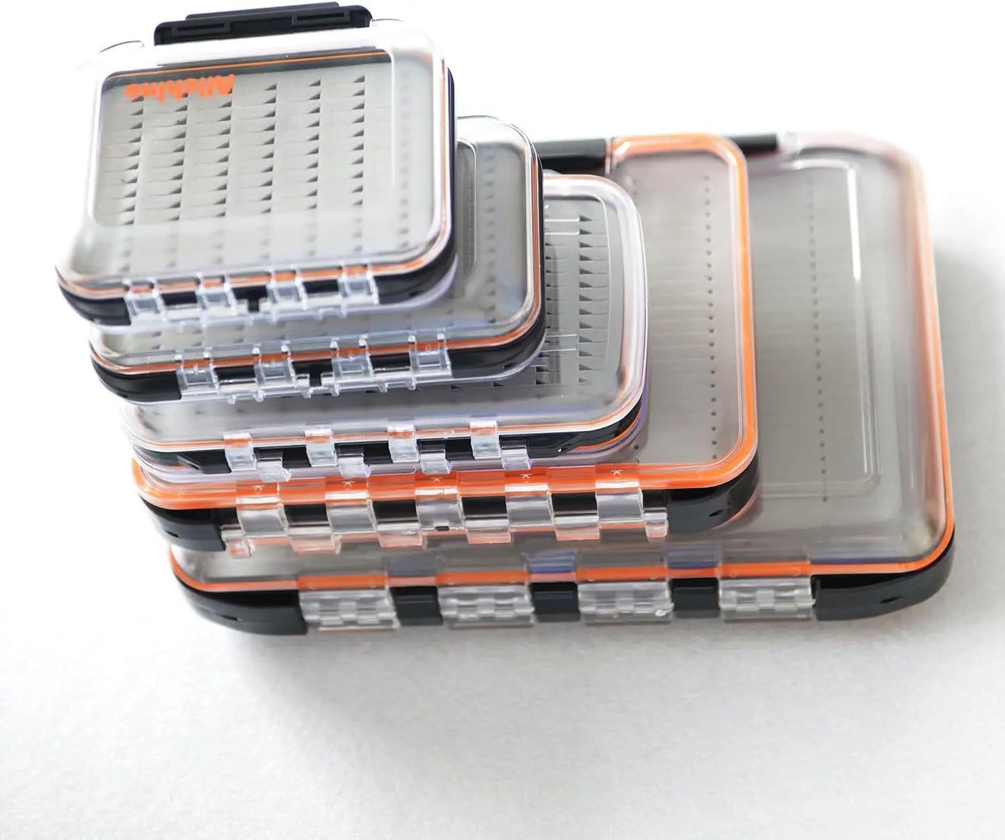 Small Fly Box for Fly Fishing, Grey Foam Insert, Waterproof