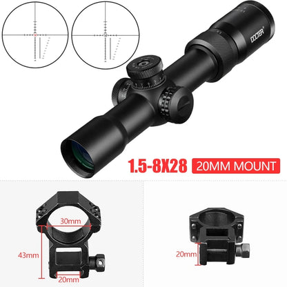 10-40X56 E Hunting Scopes Side Wheel Parallax Adjustment Optics Riflescope Red And Green Dot Sight For Scopes