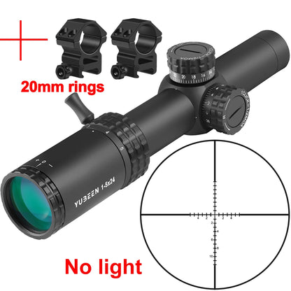 1-5x24 SFP LPVO Hunting Scope Tactical Optics Scope Hunting Sight Number Reticle Hunting