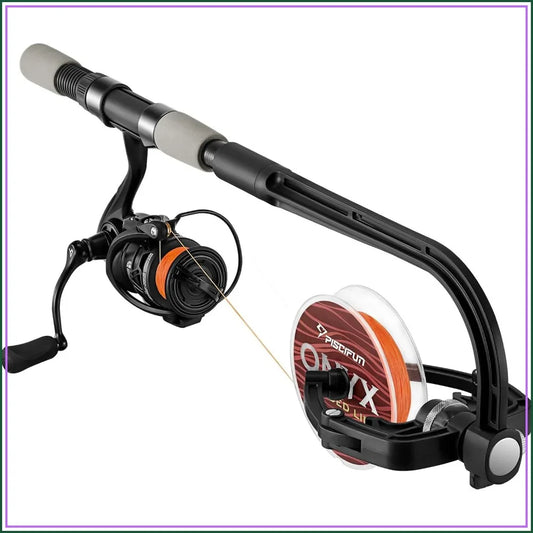 Automatic Fishing Line Spooler Winder Machine - Adjustable Spool Width, Suction Cup Base, Lightweight