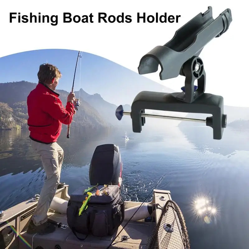 360 Degree Rotation Fishing Rods Holder For Boat Boat Fishing Rod Rack Adjustable Power Lock Fishing Pole Holder Accessories