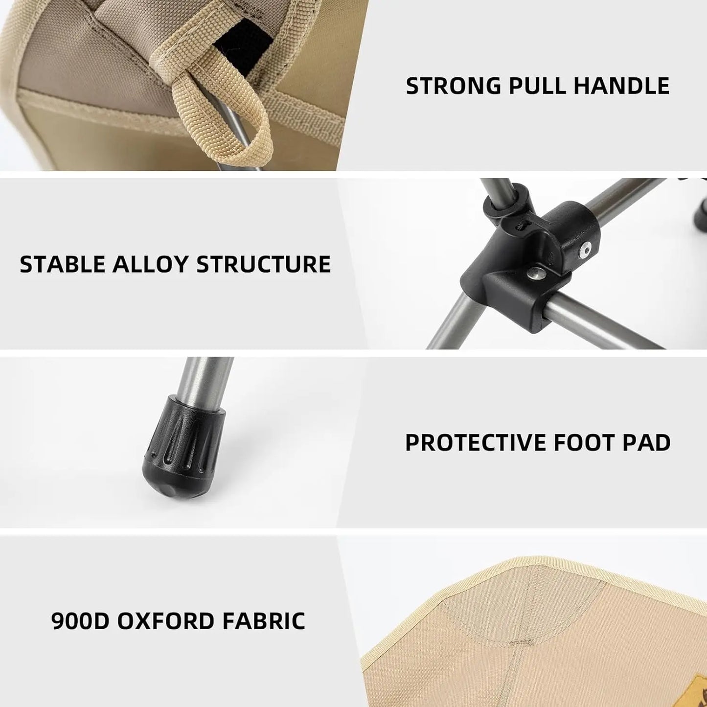 Backpacking Chair Portable Folding Camp Chair Compact Foldable Chairs Ultra Lightweight Outdoor Balcony/Garden/Travel/Pa