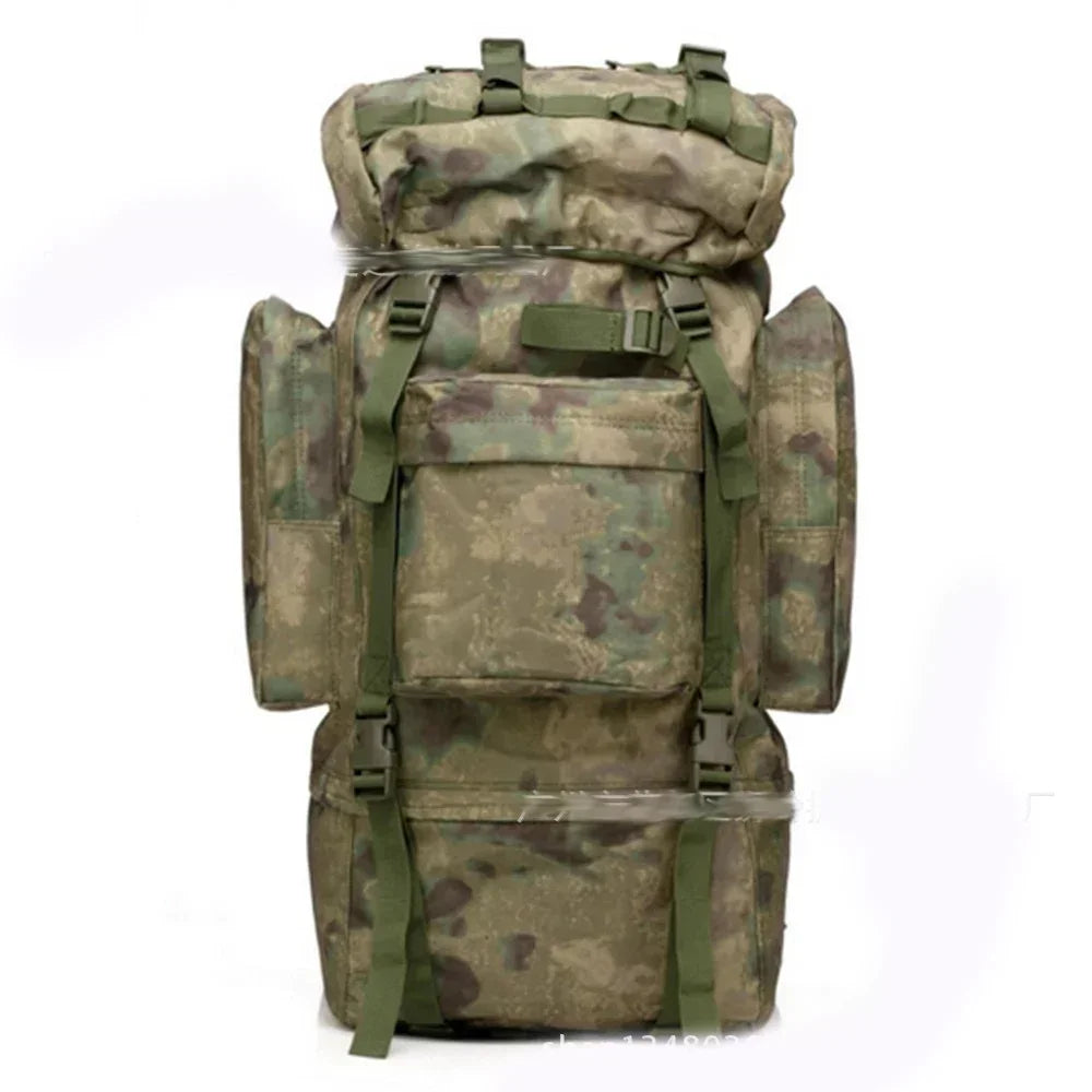 70L Metal Steel Frame Bag Men's New Hunting Backpack Waterproof Nylon Backpacks Hunting Bags