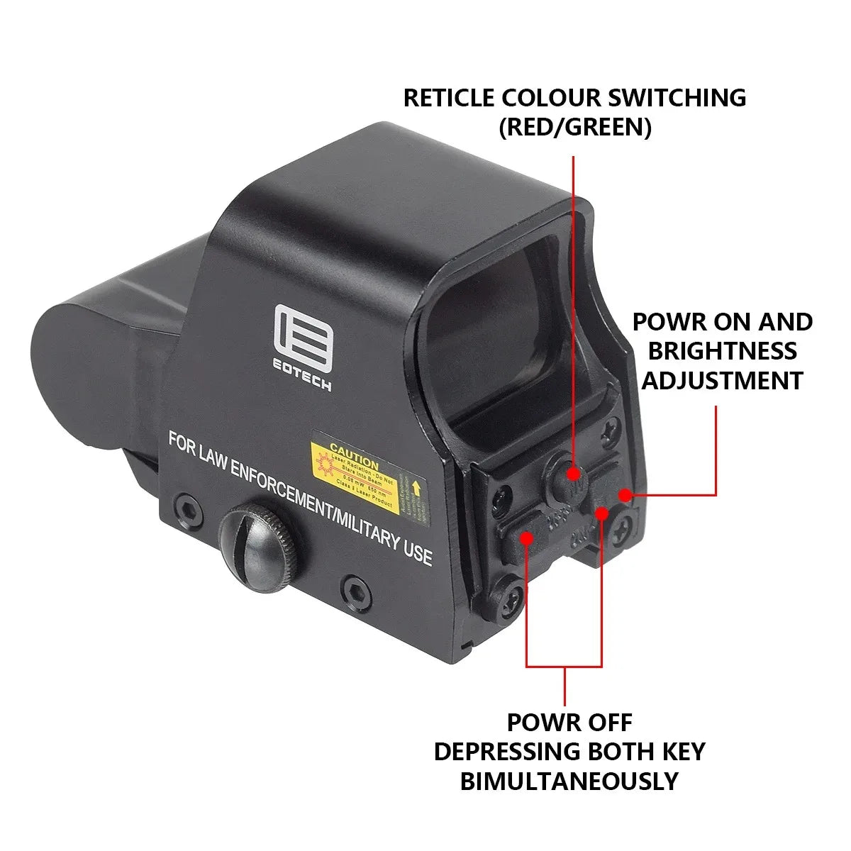 Tactical 551 552 553 558 Red Dot Holographic Sight Eotech G33 G43 G45 Scope 3X Magnifier Hunting Scope Hydra Riser Airsoft Scope