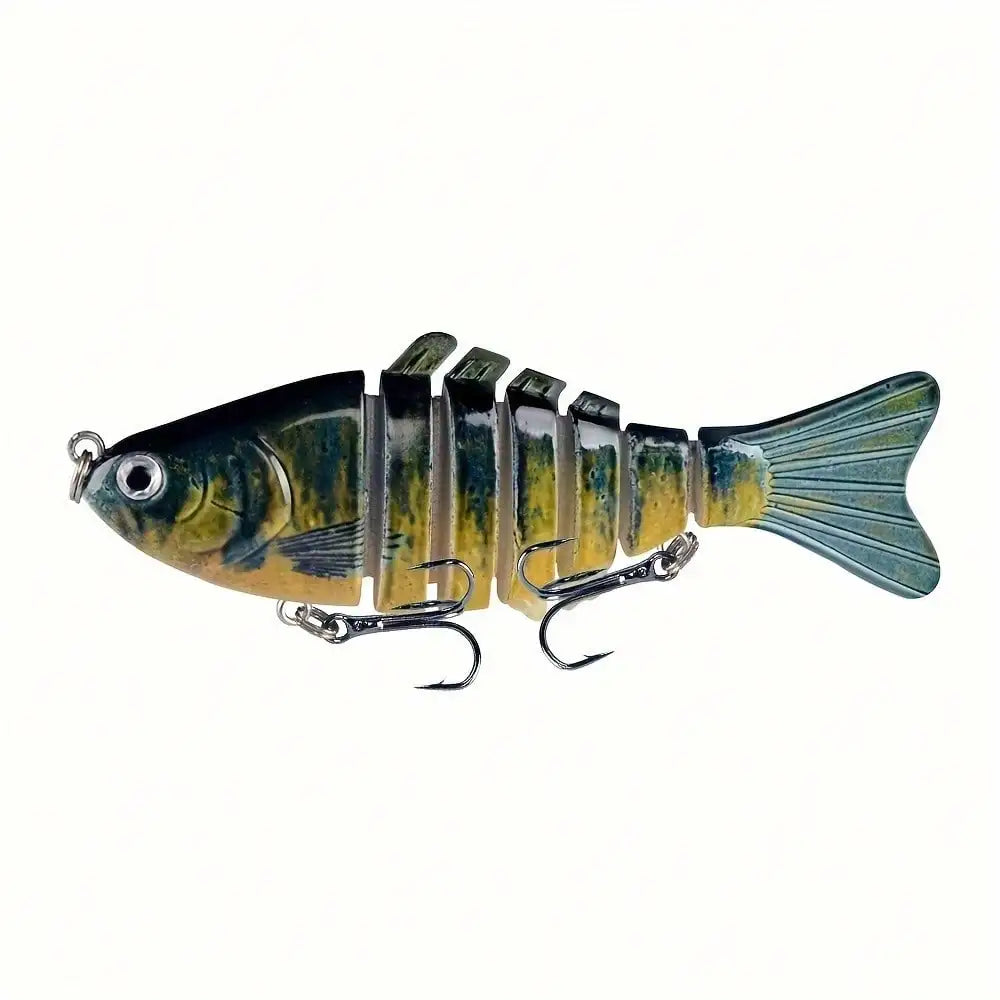 5pcs Multi Jointed Bait 7-Segment Fishing Lures Swimbait Bionic Wobbler