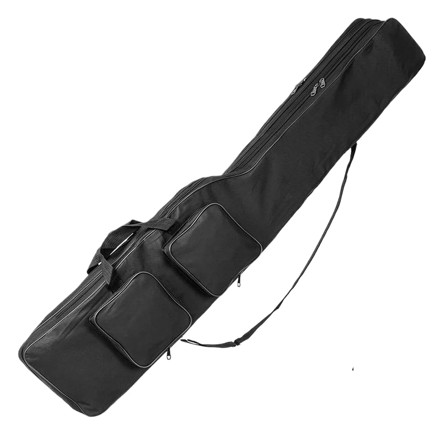 Fishing Pole Storage Bag 150cm Folding Rod Carry Case Waterproof Oxford Large Capacity for Men Family Travel Gifts