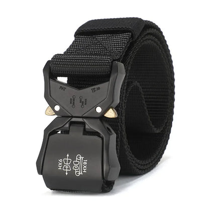 Tactical Belt for Men, High Quality Nylon Military Belt with Metal Buckle, Outdoor Sports Training Gear, Adjustable
