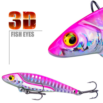 Laser vibration tease VIB Luya bait, freshwater sea fishing simulation bait, tapered profile, high reflection, fine workmanship bait body