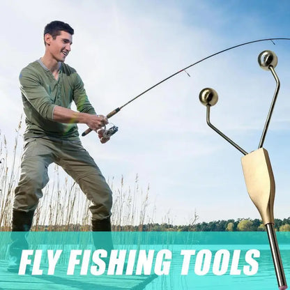 Portable Fly Tying Tool Adjustable Bobbin Thread Holder threader knotter neck hook pliers awl fly fishing lure making accessory