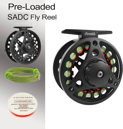 Extreme Fly Fishing Combo Kit with Travel Case for Beginners, 0-6 Weight Rod and Reel Outfit