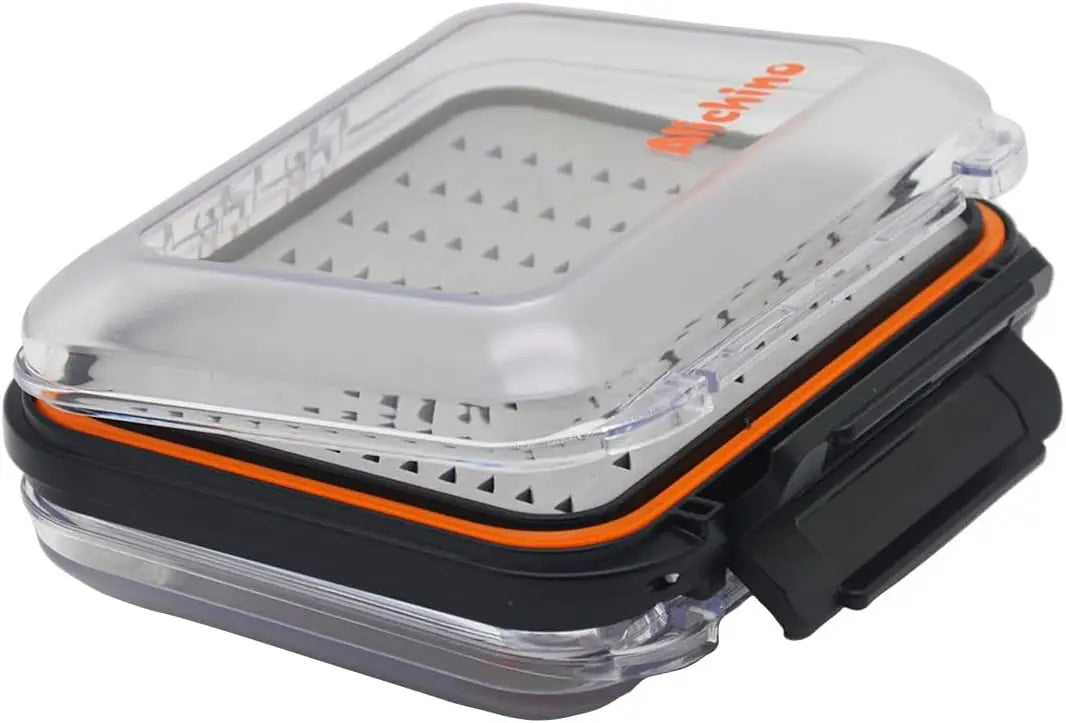 Small Fly Box for Fly Fishing, Grey Foam Insert, Waterproof