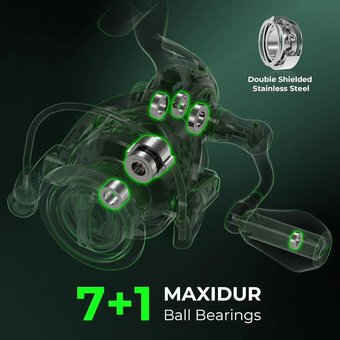 Dual-Tip Fishing Rod & Reel Combo with IM6 Graphite, Multiple Power Options, Comfort Grip for Freshwater Fishing