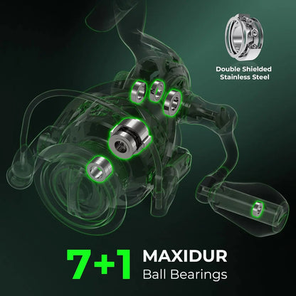 Dual-Tip Fishing Rod & Reel Combo with IM6 Graphite, Multiple Power Options, Comfort Grip for Freshwater Fishing