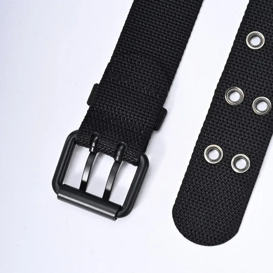 New Men Breathable Nylon Fabric Belt outdoor sport Belt Pin Buckle Trousers Jeans Belt
