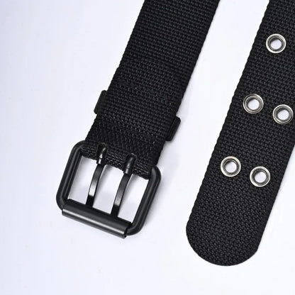 New Men Breathable Nylon Fabric Belt outdoor sport Belt Pin Buckle Trousers Jeans Belt