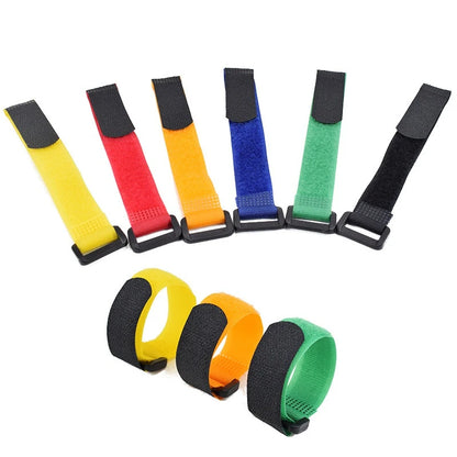 10pcs Fishing Rod Tie Holder Strap Suspender Fastener Hook Loop Ties Belt Fishing Rod Strapping Wrap Band Outdoor Fish Tool
