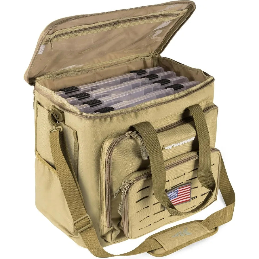 KastKing Karryall Fishing Tackle Bags with 4 3700 Tackle Trays for Saltwater and Freshwater Fishing Durable Fishing Gear Storag