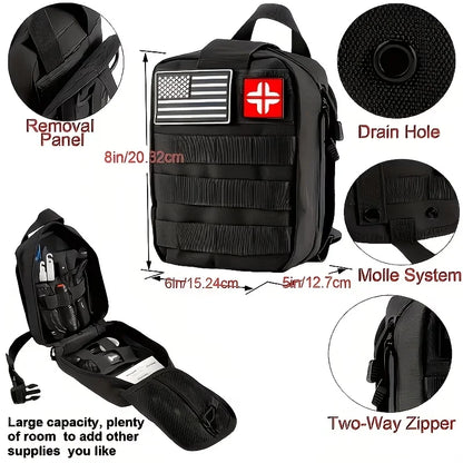 240 Survival Kit for Outdoor Adventure Travel Camping Sports Office Car School Emergency First Aid Equipment Tool Gift for Men And Women